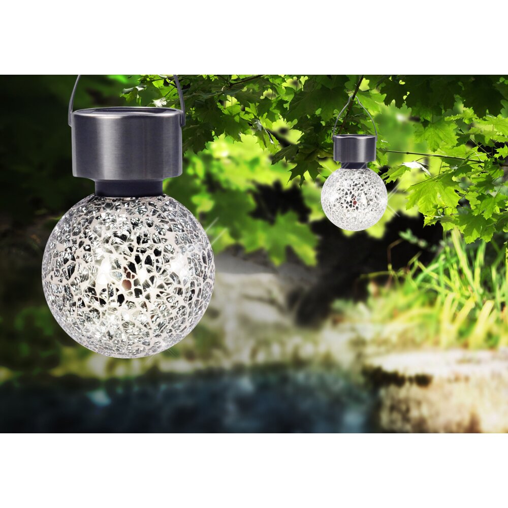 Globo HANDL12er Set Solarleuchte LED Edelstahl, 1-flammig main product photo