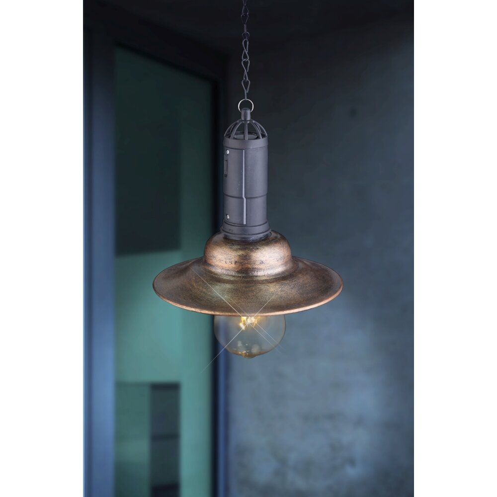 Globo Solar Aussenhängeleuchte LED Kupferfarben, 1-flammig main product photo