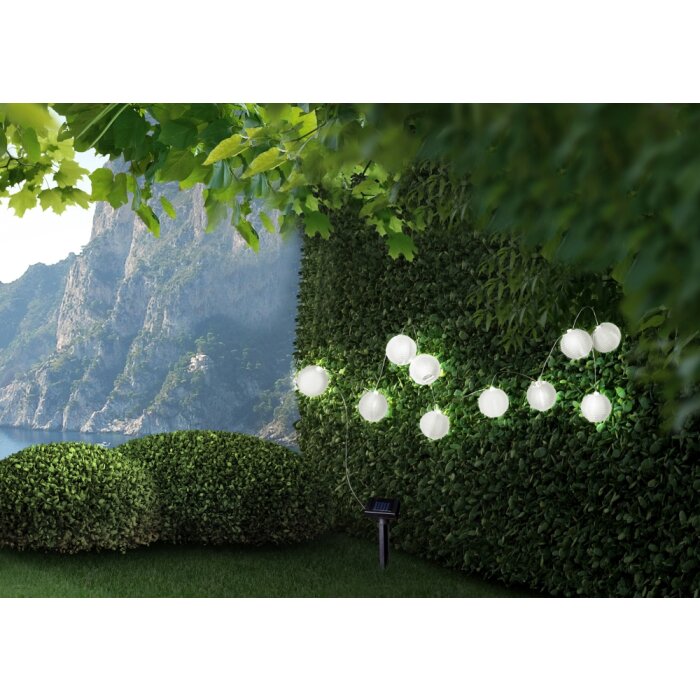 Globo PRIOB Solarlichterkette LED Weiß, 10-flammig Globo PRIOB Solarlichterkette LED Weiß, 10-flammig