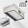 Attu Aussenwandleuchte Solar LED Nickel-Matt, 1-flammig Attu Aussenwandleuchte Solar LED Nickel-Matt, 1-flammig