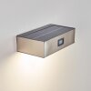 Attu Aussenwandleuchte Solar LED Nickel-Matt, 1-flammig Attu Aussenwandleuchte Solar LED Nickel-Matt, 1-flammig
