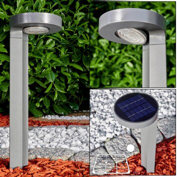 Portmore Solarleuchte LED Grau, 1-flammig