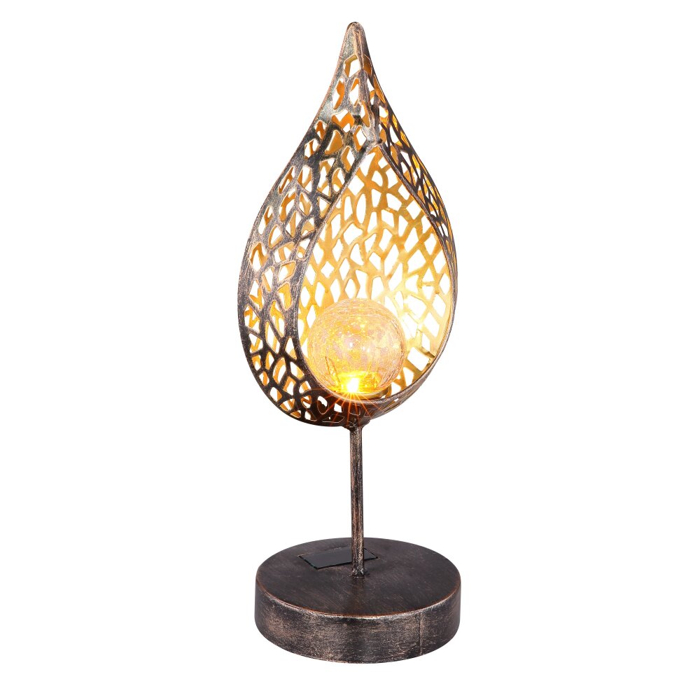 Globo SOLAR Solarleuchte LED Antik, Gold, 1-flammig main product photo