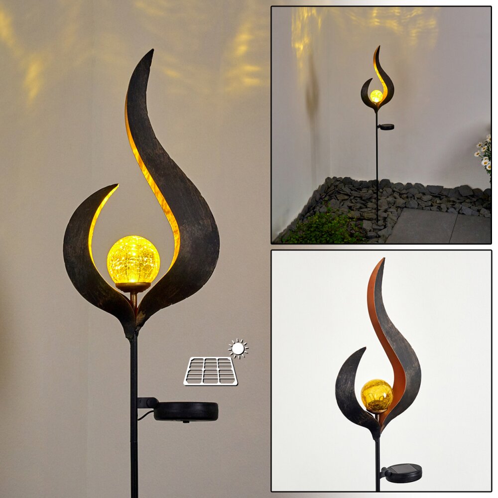 Rovinj Solarleuchte LED Anthrazit, Kupferfarben, 1-flammig main product photo