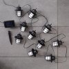 Pozzuoli Solar-Lichterkette LED Schwarz, Weiß, 10-flammig