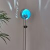 Lodz Solarleuchte Blau, Schwarz, 1-flammig