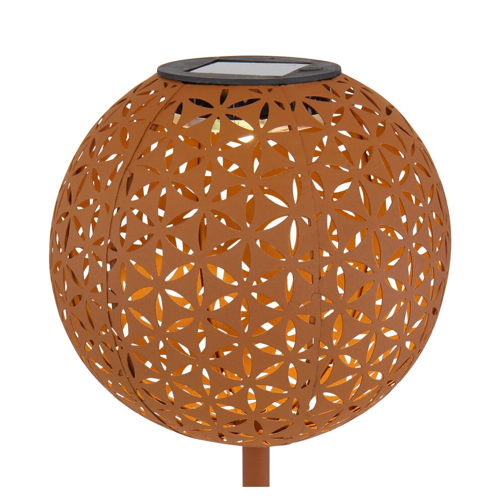 Globo Sun Solarleuchte LED Rostfarben, 1-flammig