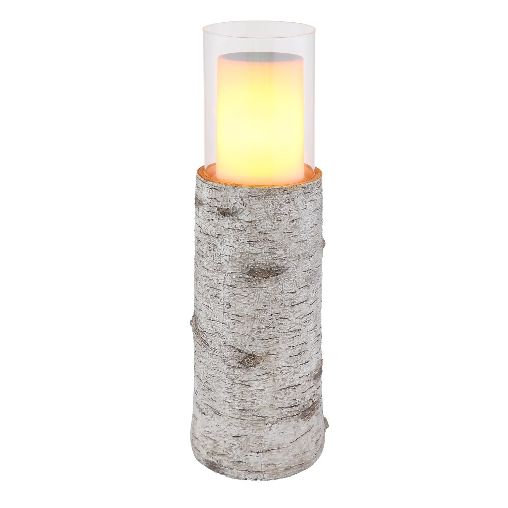 Globo Sun Solarleuchte LED Holz hell, 12-flammig main product photo