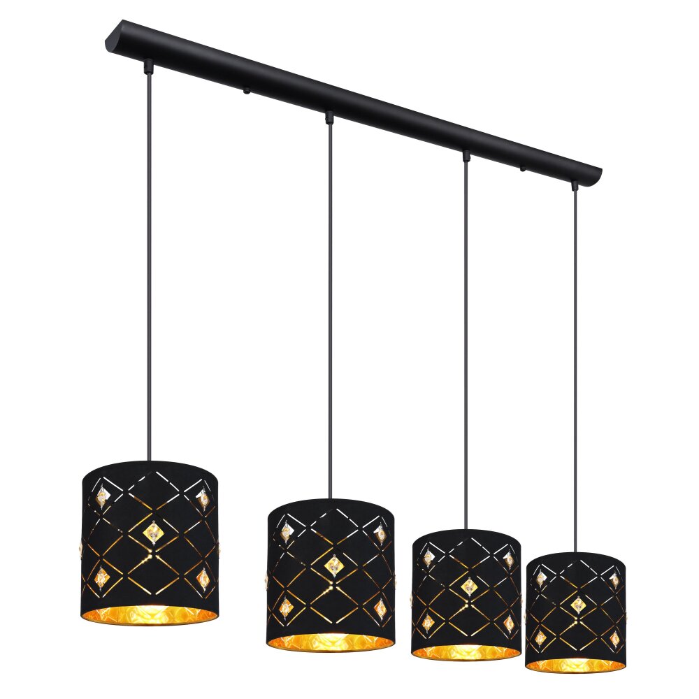 Globo ABBEY Hängeleuchte Kupferfarben, Schwarz, 4-flammig main product photo