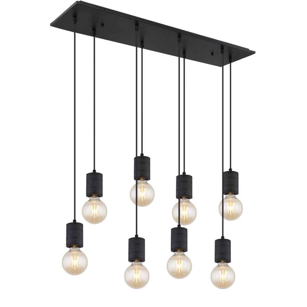 Globo HERMINE Hängeleuchte Schwarz, 8-flammig main product photo