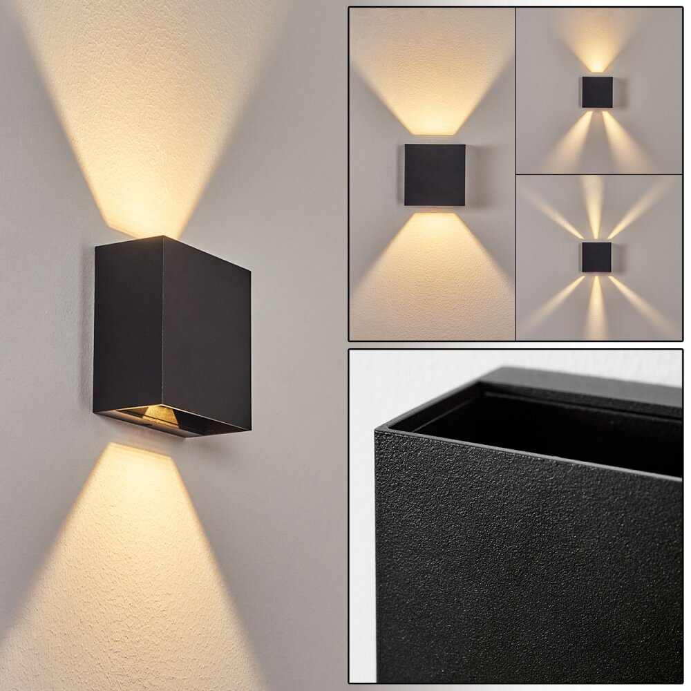 Spidern Außenwandleuchte LED Schwarz, 1-flammig main product photo