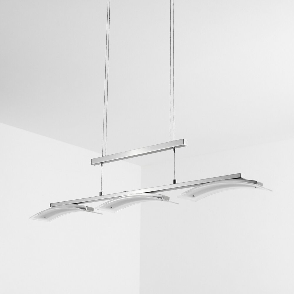 Bolonda Pendelleuchte LED Nickel-Matt, 3-flammig