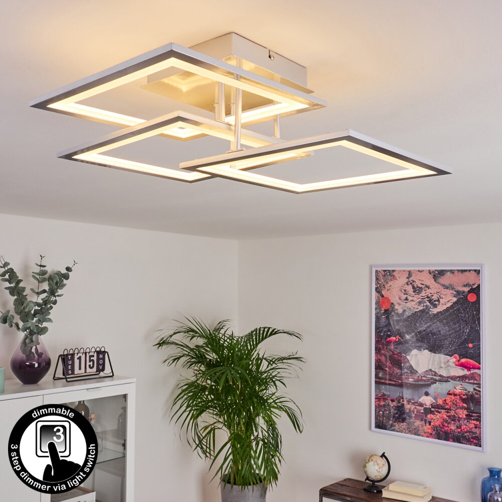 Marcus Deckenleuchte LED Silber, 1-flammig main product photo