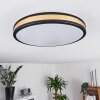 Kirtland Deckenpanel LED Gold, Schwarz, 1-flammig