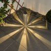Hankinson Solarleuchte LED Silber, 1-flammig
