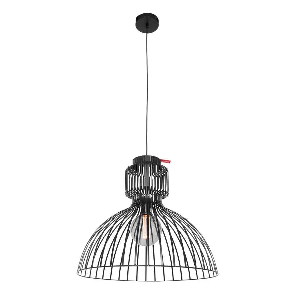 Steinhauer Dunbar Pendelleuchte Schwarz, 1-flammig main product photo