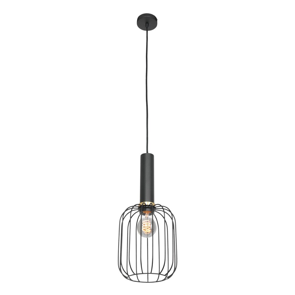 Steinhauer Aureole Pendelleuchte Schwarz, 1-flammig main product photo