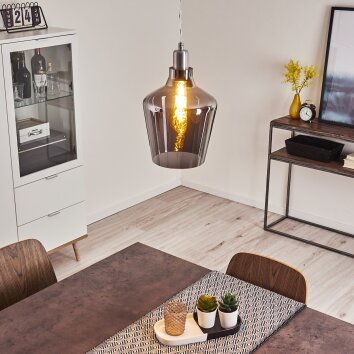 Batouna Hängeleuchte Silber, 1-flammig Batouna Hängeleuchte Silber, 1-flammig