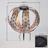 Wasalea Solar-Kugelleuchte LED Bronze, Schwarz, Silber, 1-flammig Wasalea Solar-Kugelleuchte LED Bronze, Schwarz, Silber, 1-flammig