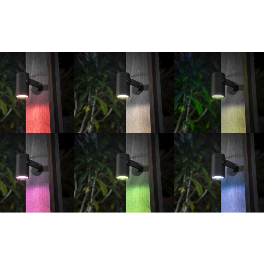 Philips Hue Lily Gartenspot, 3er Basis-Set LED Schwarz, 1-flammig, Farbwechsler main product photo