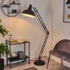 Hallsta Bogenlampe Chrom, Schwarz, 1-flammig