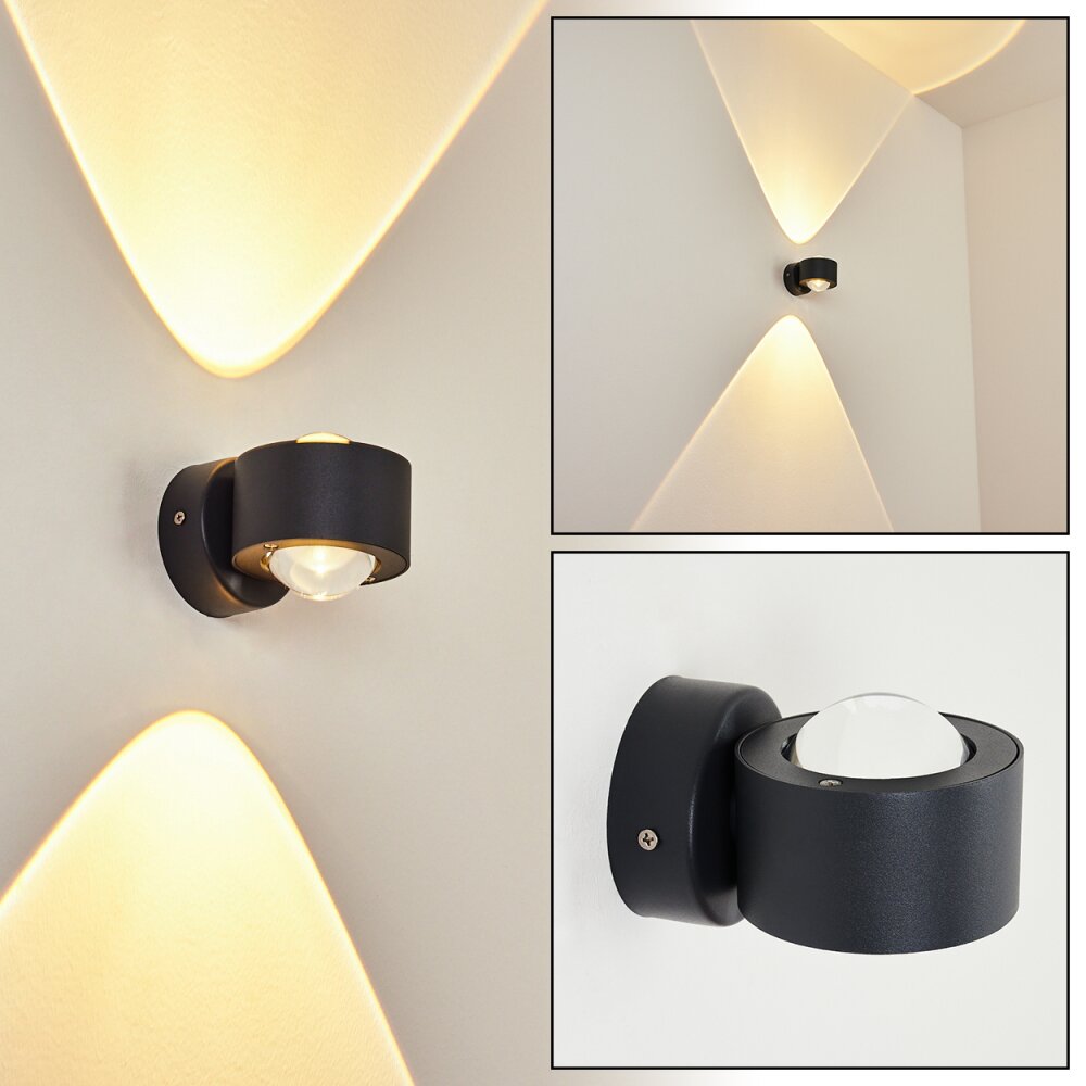 Andersro Außenwandleuchte LED Schwarz, 2-flammig main product photo