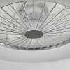 Moli Deckenventilator LED Weiß, 1-flammig, Fernbedienung