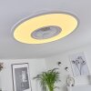 Marmorta Deckenventilator LED Weiß, 1-flammig, Fernbedienung