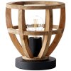 Brilliant Matrix Wood Tischleuchte Schwarz, 1-flammig
