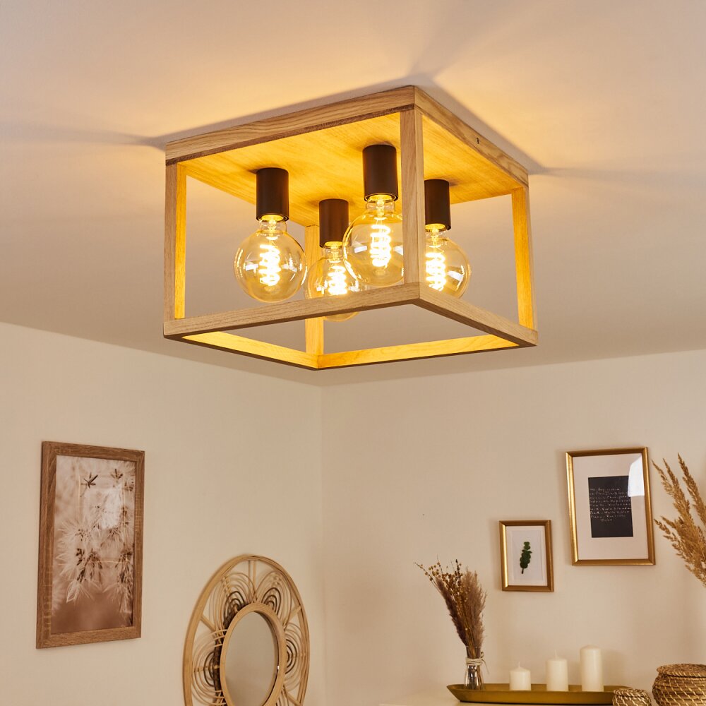 Torreglia Deckeneleuchte Braun, Schwarz, 4-flammig main product photo