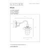 Lucide Aruba Aussenwandlampe Rostfarben, 1-flammig