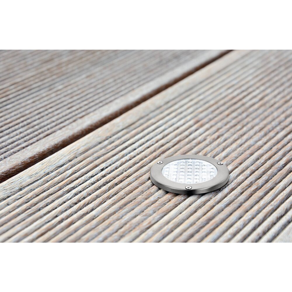 Eglo SPOT Solar-Einbauleuchte LED Edelstahl, 2-flammig main product photo