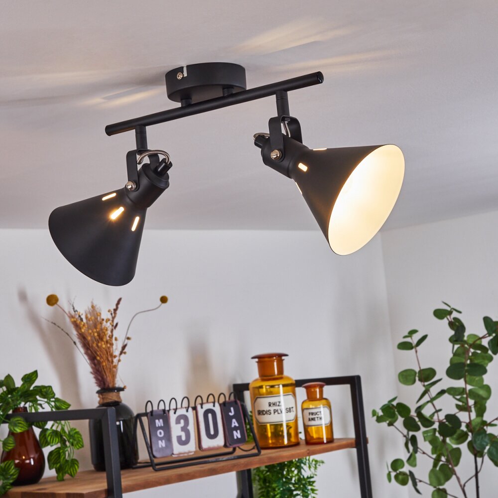 Upiano Deckenleuchte Schwarz, 2-flammig main product photo