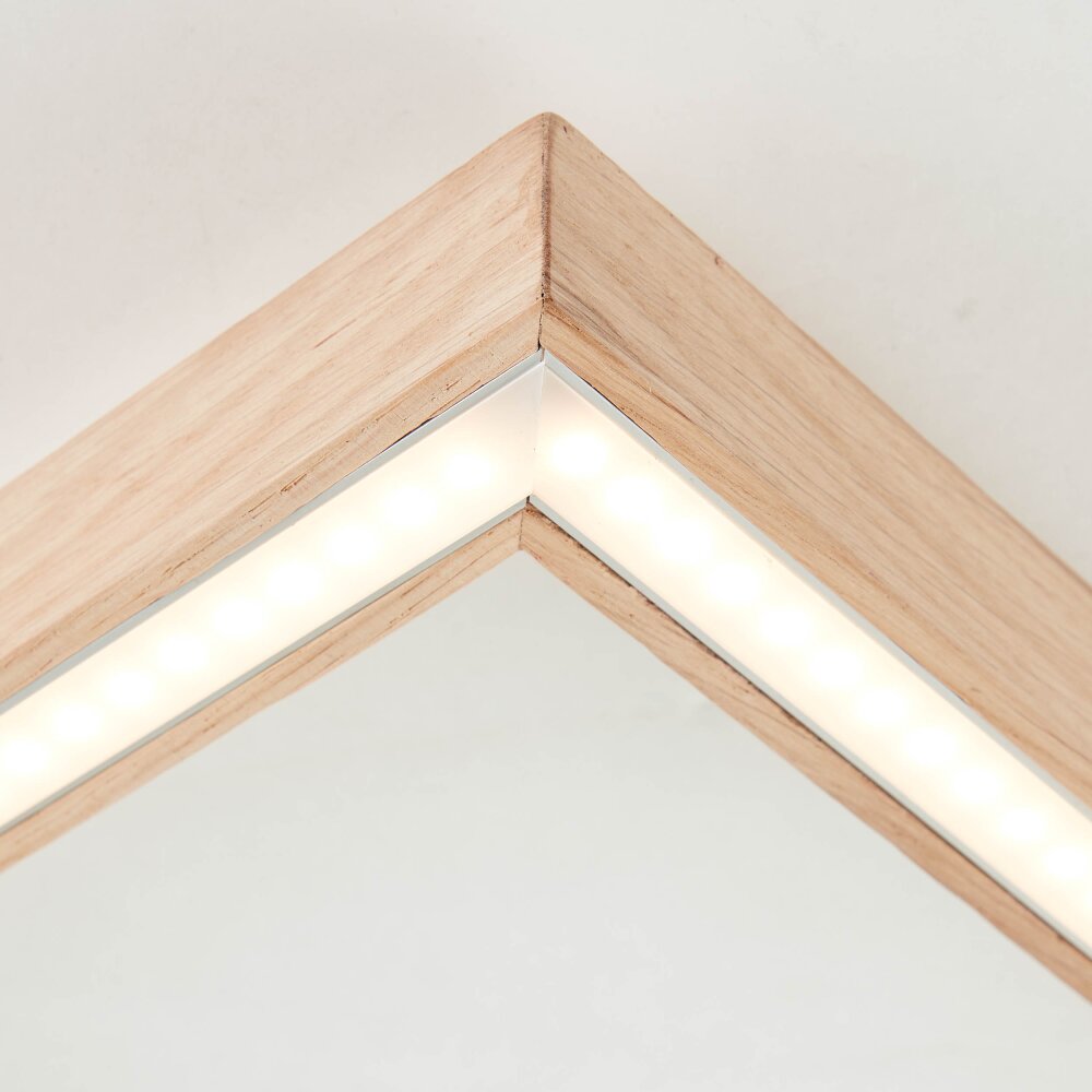 Brilliant Delgrosso Deckenleuchte LED Holz hell, 1-flammig