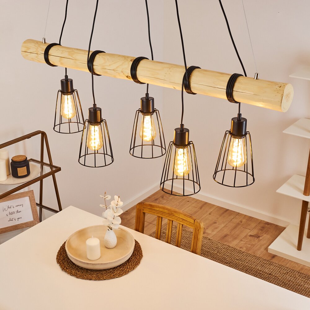Canedo Pendelleuchte Braun, 5-flammig main product photo