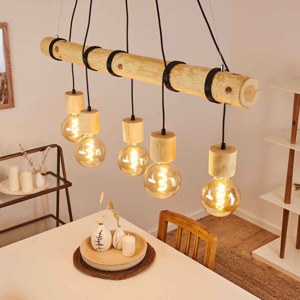 Canedo Pendelleuchte Braun, 5-flammig main product photo