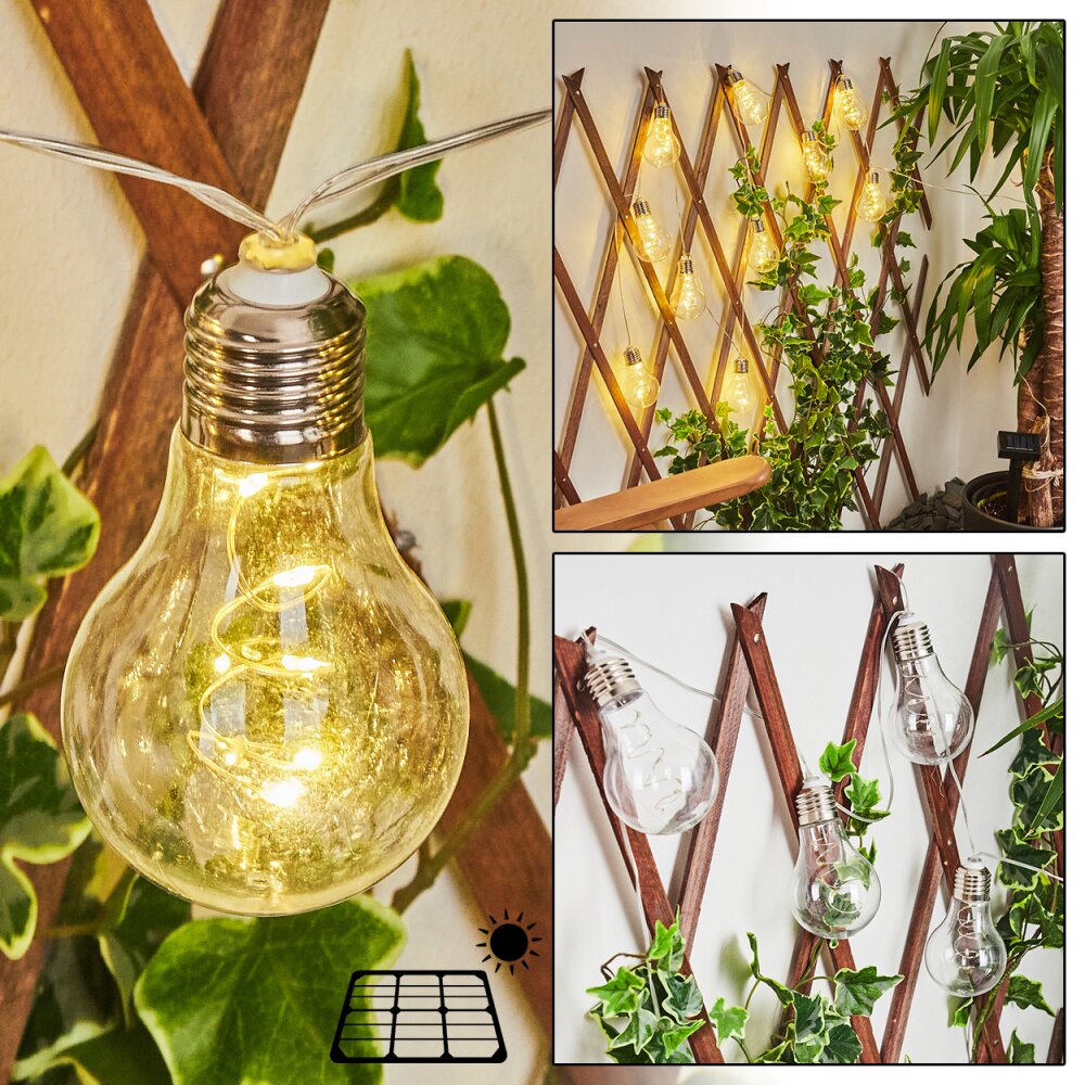 Markhus Solar-Lichterkette LED Transparent, Klar, 10-flammig main product photo