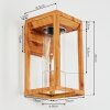 Leset Außenwandleuchte Braun, Holzoptik, 1-flammig Leset Außenwandleuchte Braun, Holzoptik, 1-flammig