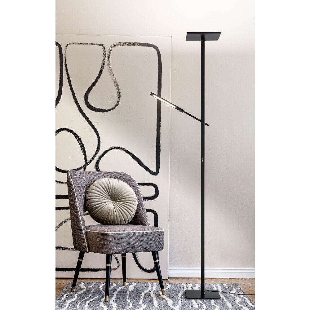 Fabas Luce Ideal Deckenfluter LED Schwarz, 2-flammig main product photo
