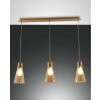 Fabas Luce Dafne Pendelleuchte Messing, 3-flammig