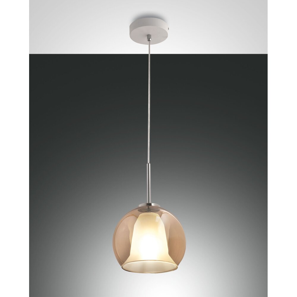 Fabas Luce Bretagna Pendelleuchte Weiß, 1-flammig main product photo