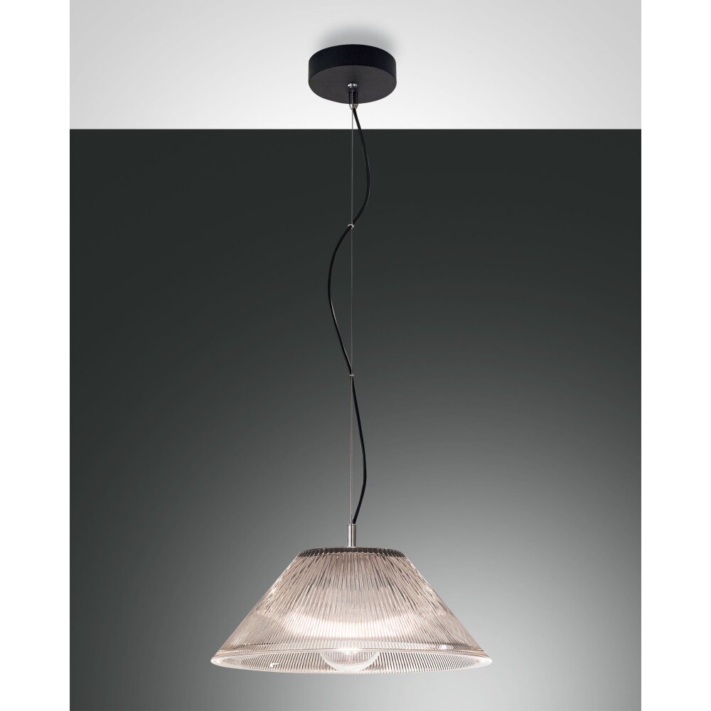 Fabas Luce Salento Pendelleuchte Schwarz, 1-flammig main product photo