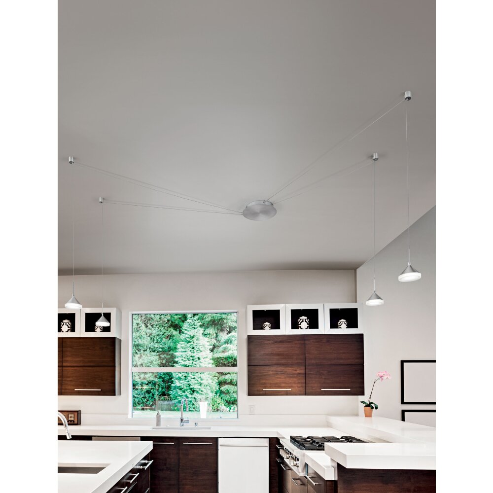 Fabas Luce Isabella Pendelleuchte LED Aluminium, Chrom, Nickel-Matt, 1-flammig main product photo