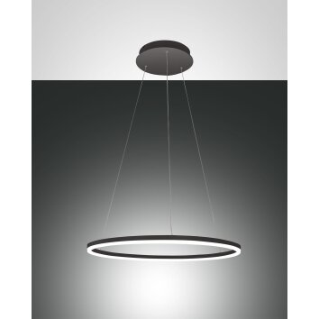 Fabas Luce Giotto Pendelleuchte LED Schwarz, 2-flammig