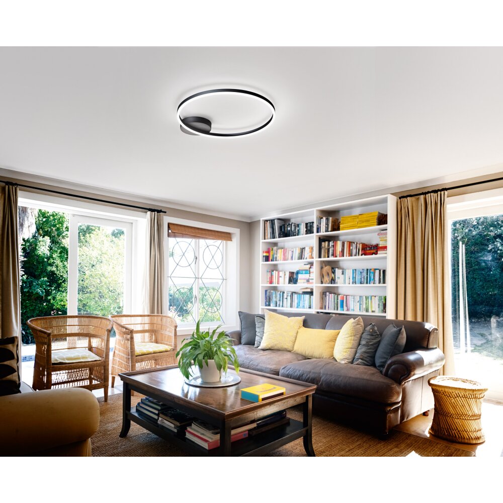 Fabas Luce Giotto Deckenleuchte LED Schwarz, 1-flammig main product photo