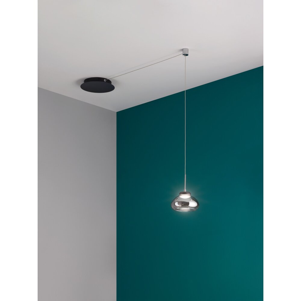 Fabas Luce Arabella Pendelleuchte LED Schwarz, 1-flammig main product photo