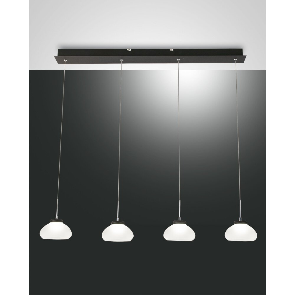 Fabas Luce Arabella Pendelleuchte LED Schwarz, 4-flammig main product photo
