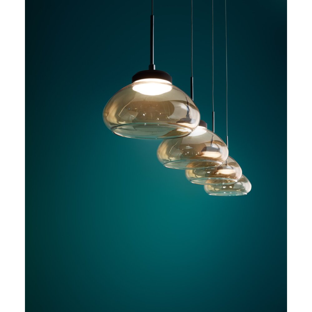 Fabas Luce Arabella Pendelleuchte LED Schwarz, 4-flammig main product photo