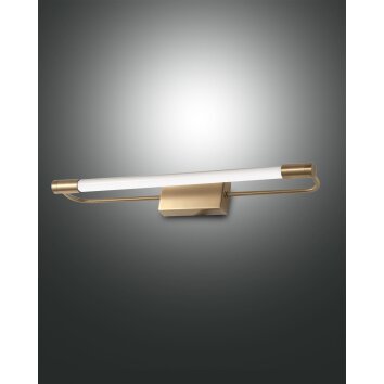 Fabas Luce Rapallo Wandleuchte LED Messing, 1-flammig