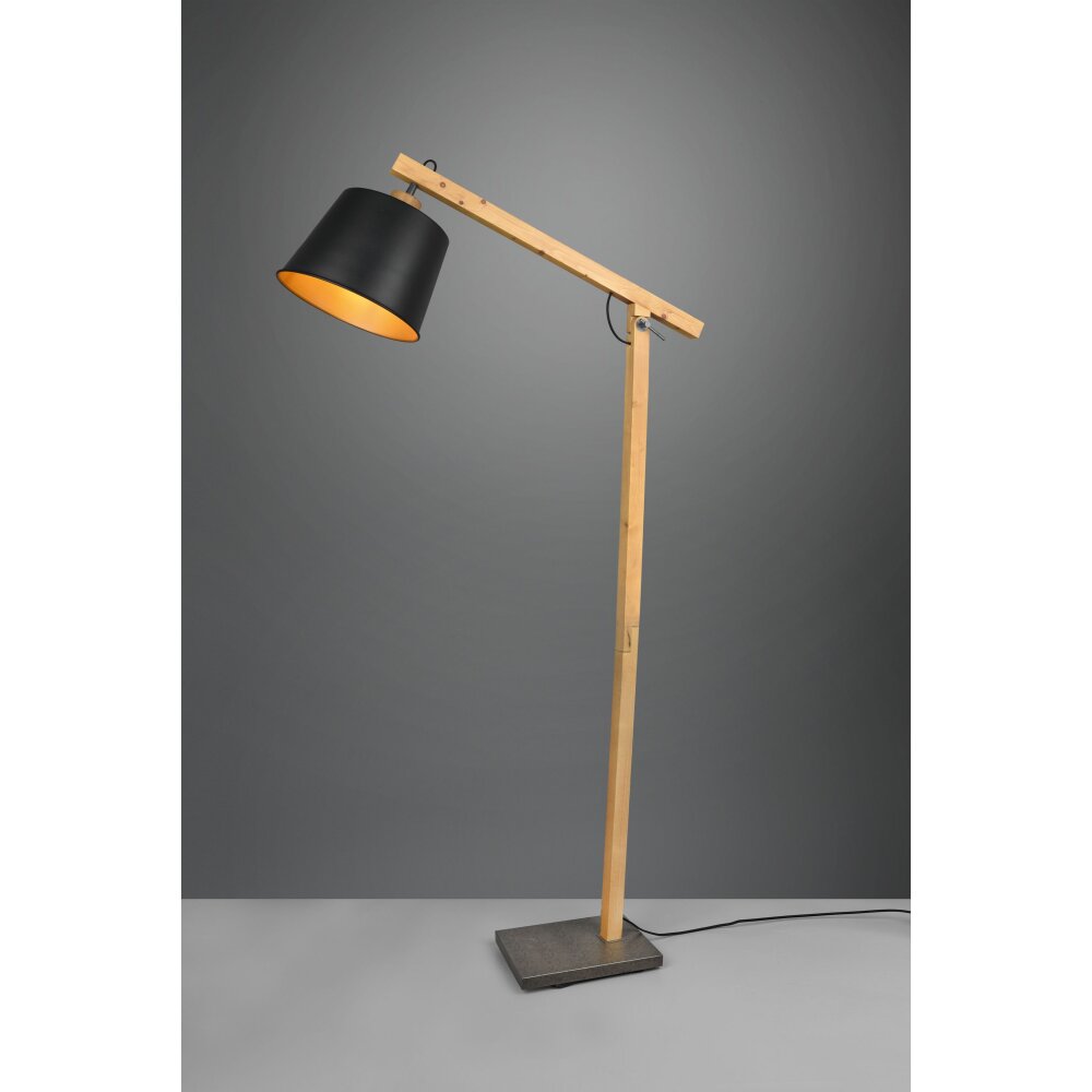 Trio Leuchten Harris Stehleuchte Schwarz, 1-flammig main product photo
